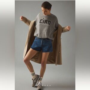 NWT Clare V Ciao Logo Graphic Sweatshirt